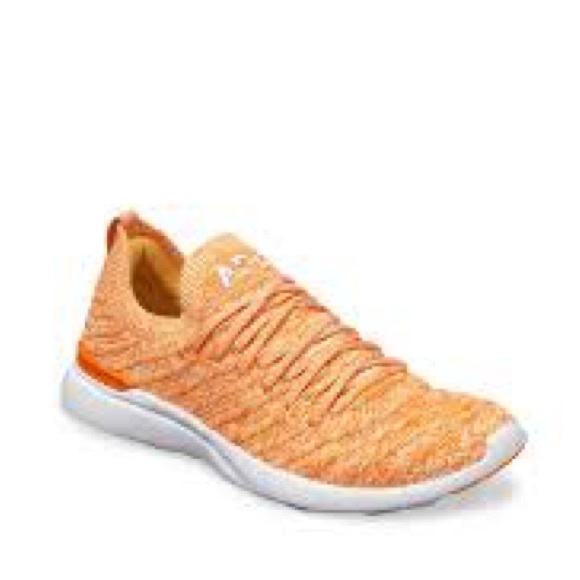 339. NEW SIZE M/9.5 W/11 APL Women's Orange Sneakers - Picture 1 of 5